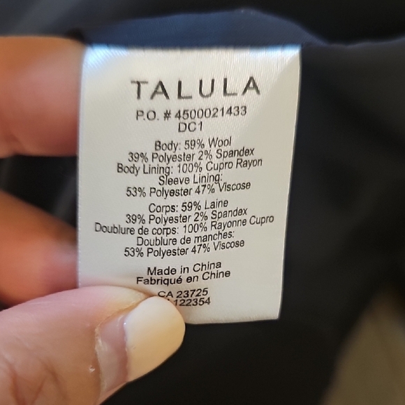 Aritzia Black Blazer with Silver Buttons - Picture 4 of 4